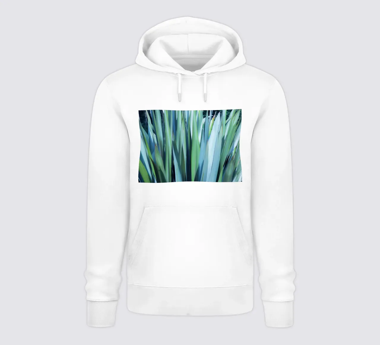 Green and Blue Leaves hoodie by Teresa André