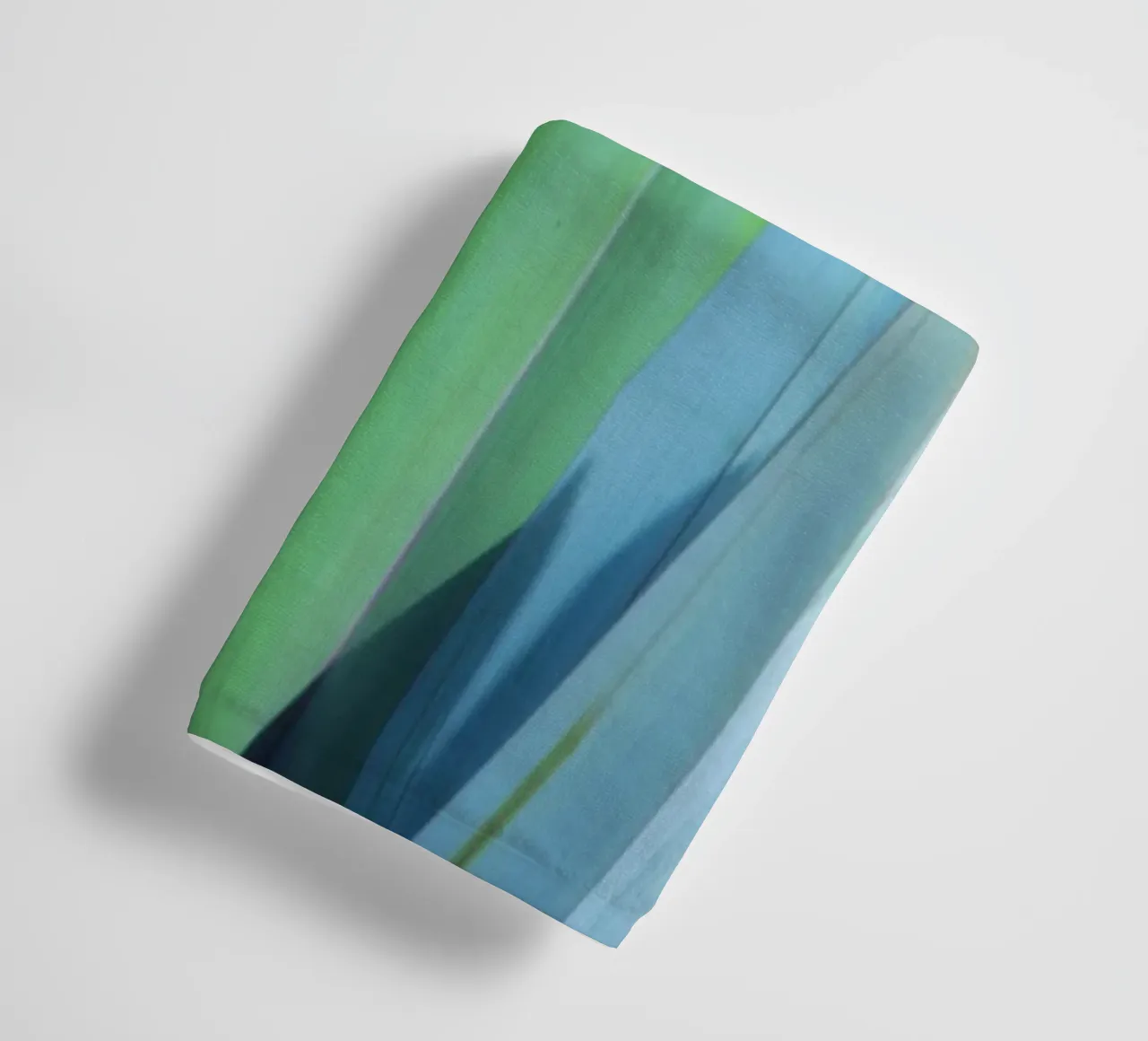 Green and Blue Leaves towel by Teresa André