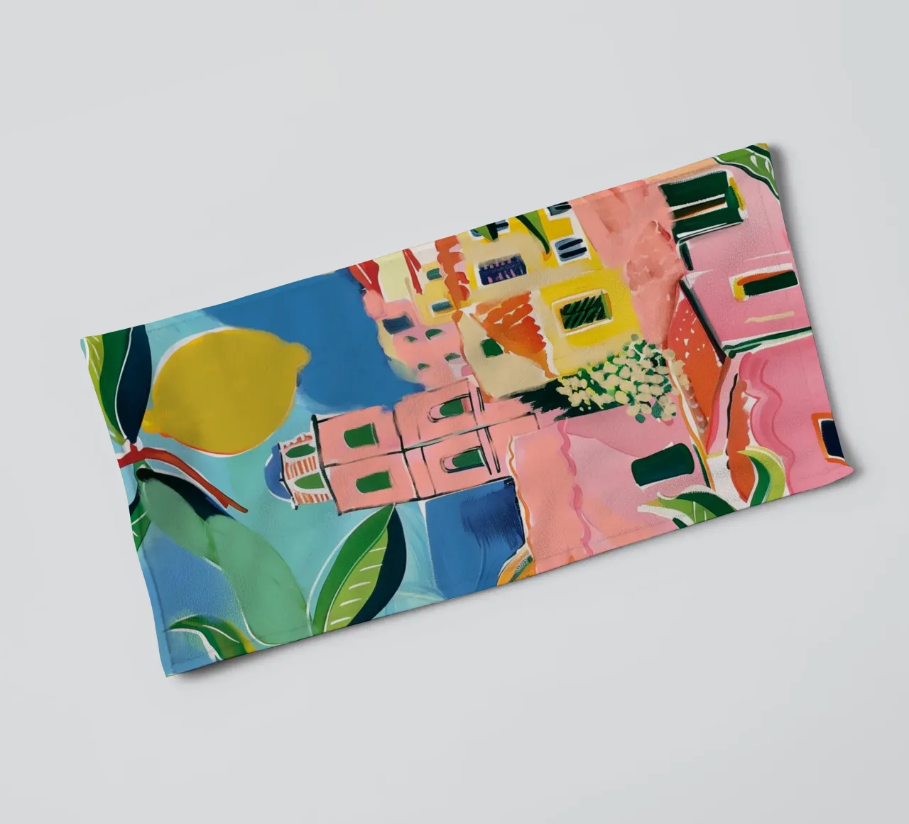 Boho Bella Vita 3 City 2 asciugamano da bagno da Boho Print Collection