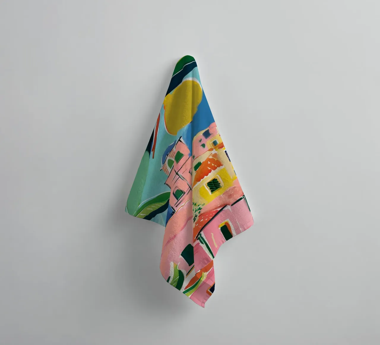 Boho Bella Vita 3 City 2 asciugamano da bagno da Boho Print Collection