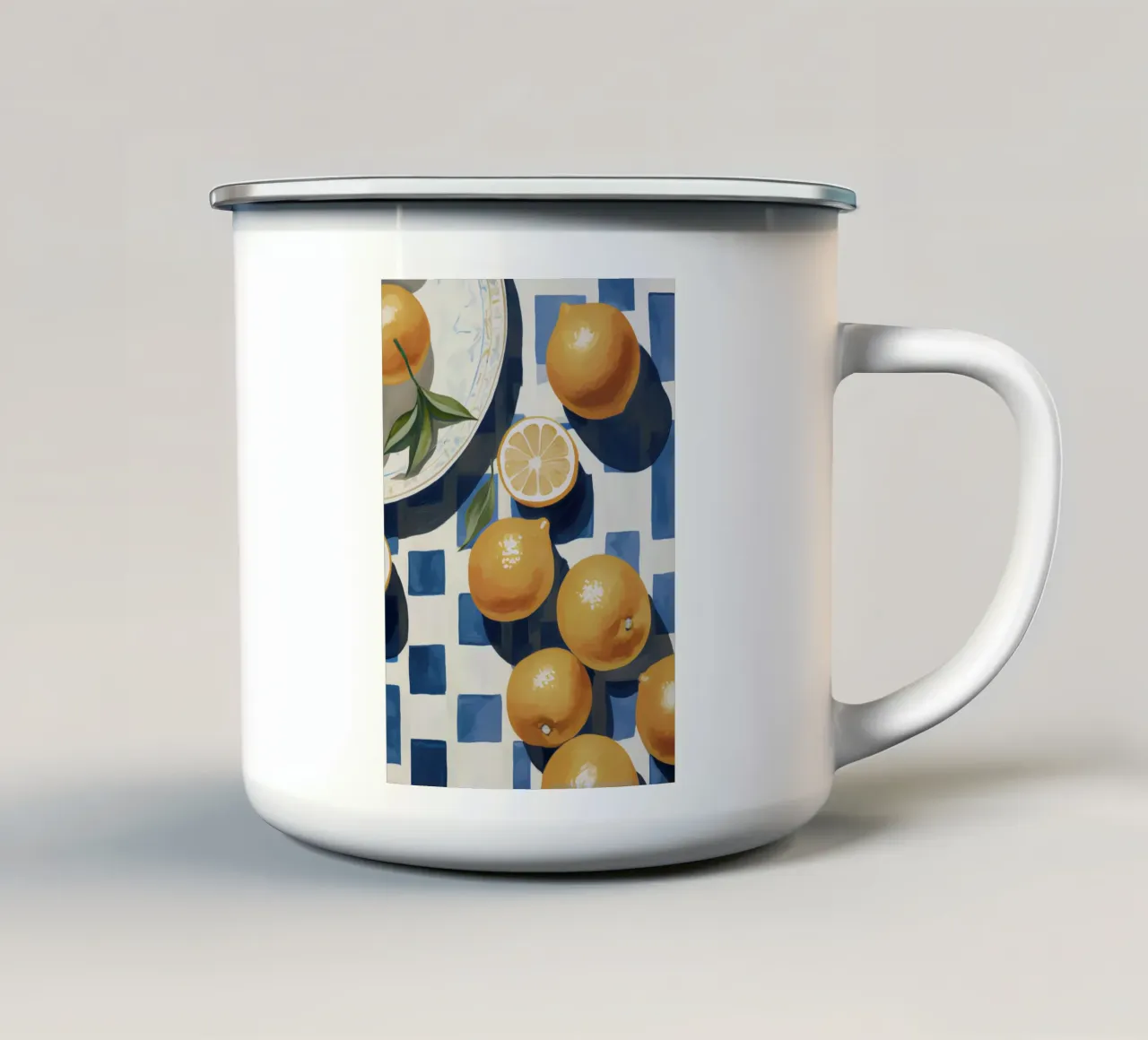 Boho Bella Vita 4 Classics 1 tazza in smalto da Boho Print Collection