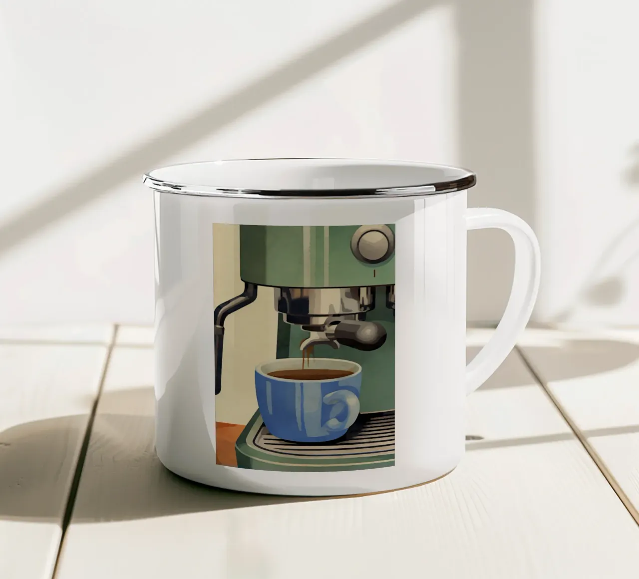 Boho Bella Vita 4 Classics 3 tazza in smalto da Boho Print Collection