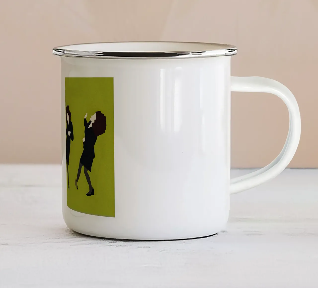 Elaine Dancing Poster tazza in smalto da TheArtstudio