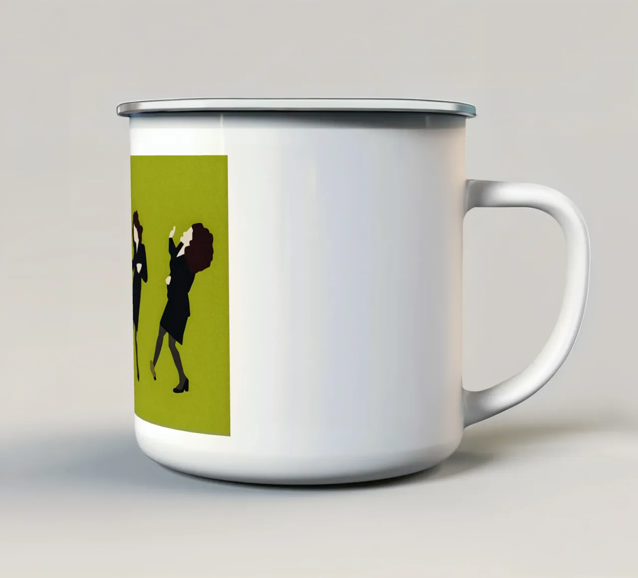 Elaine Dancing Poster tazza in smalto da TheArtstudio
