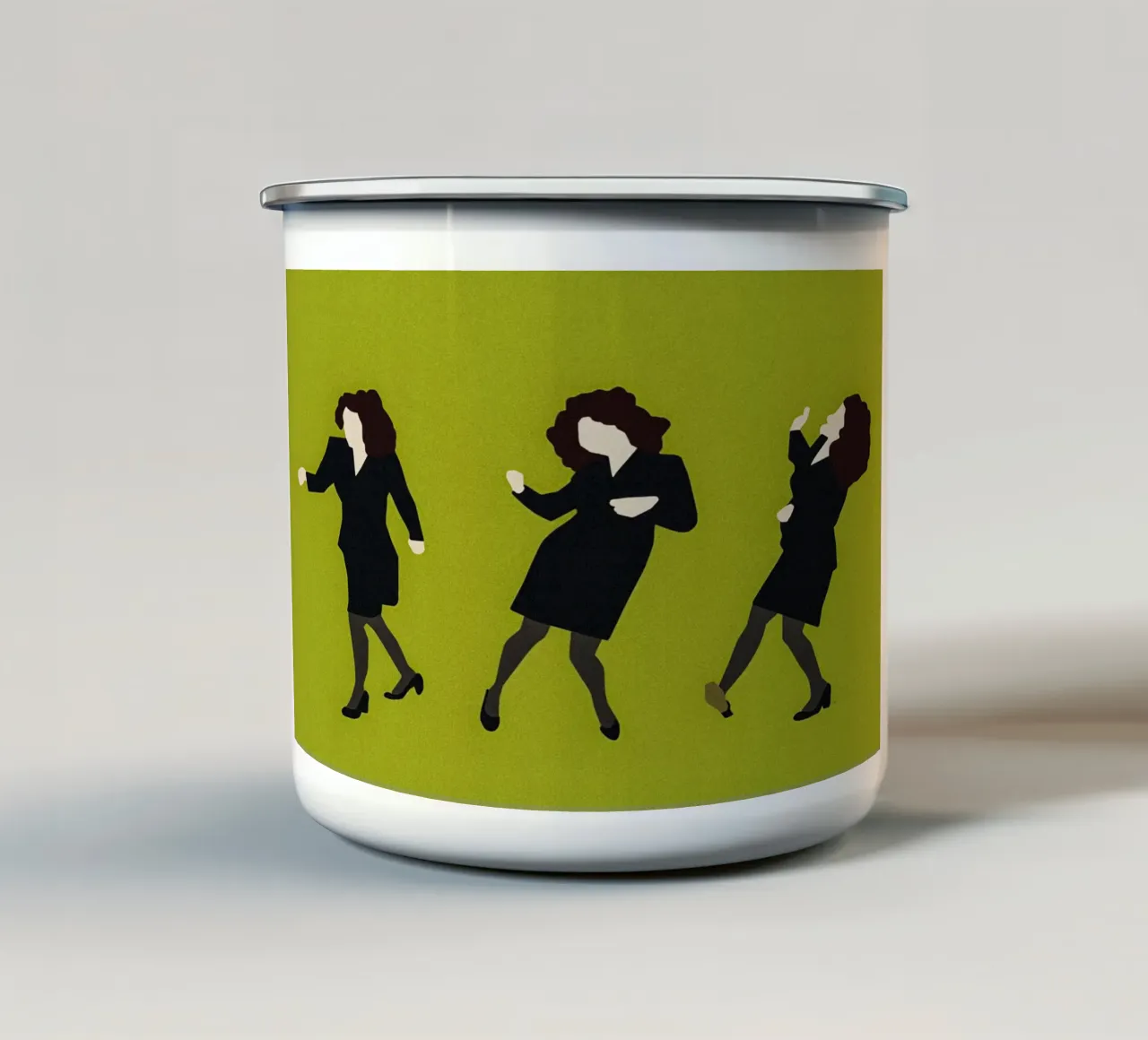 Elaine Dancing Poster tazza in smalto da TheArtstudio
