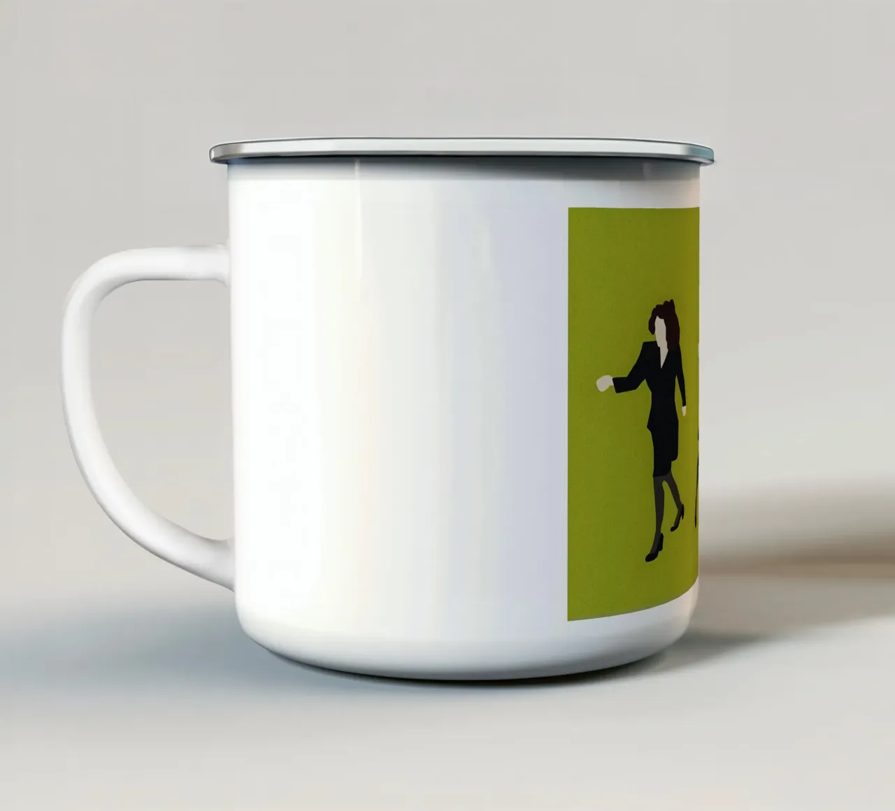 Elaine Dancing Poster tazza in smalto da TheArtstudio