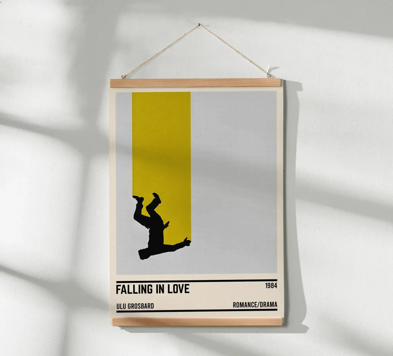 Falling in Love poster con telaio in legno da TheArtstudio