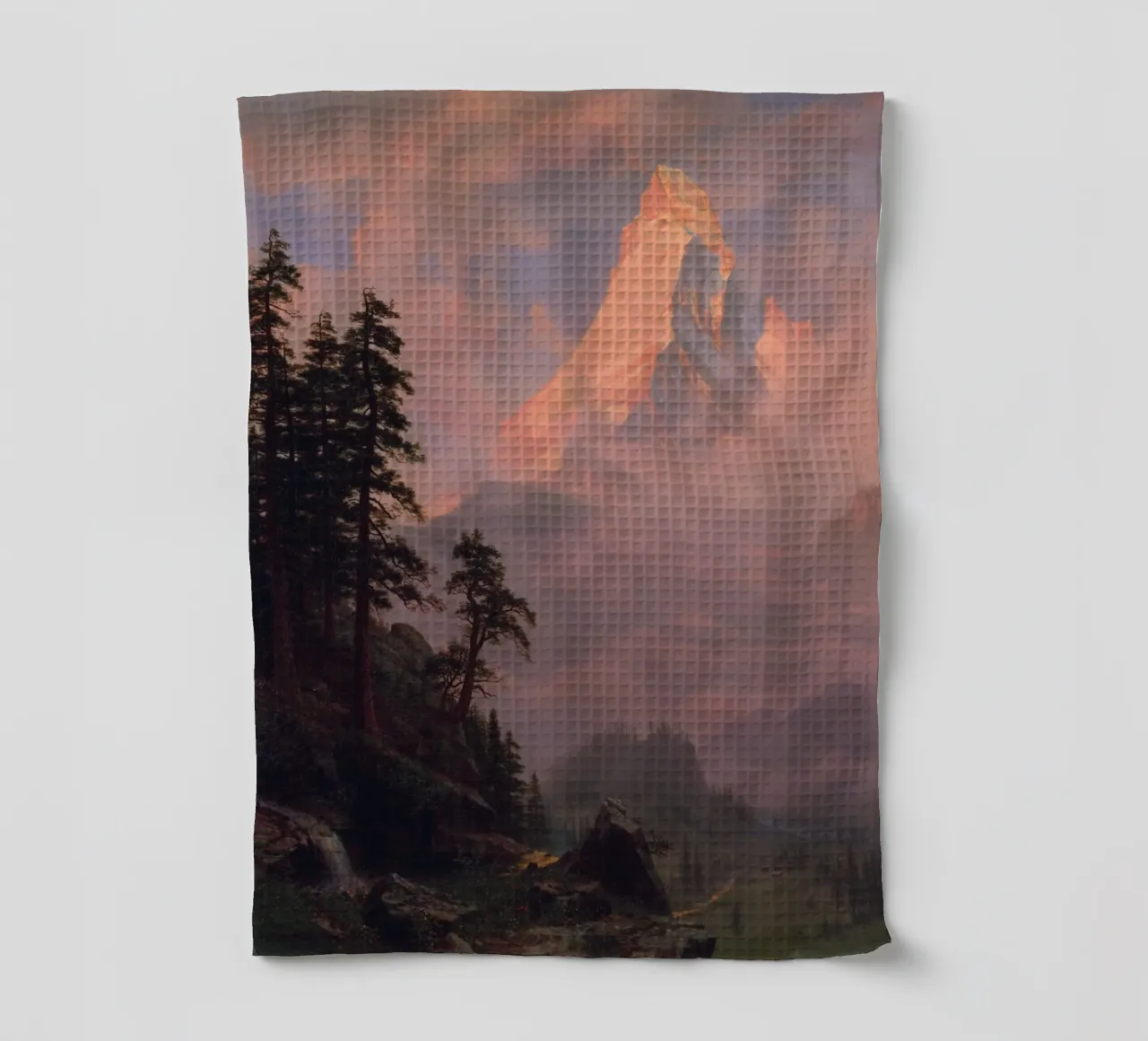 Albert Bierstadt - Alba sul Cervino canovaccio da cucina da ARTOTHEK