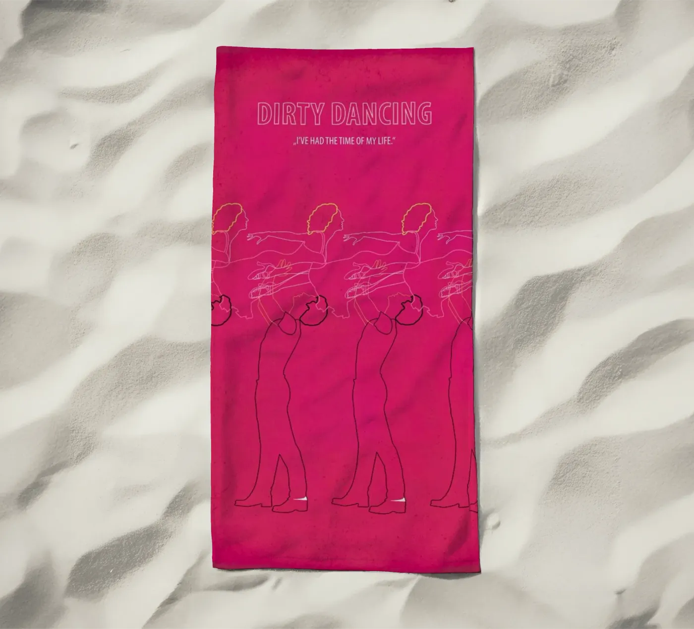 Dirty Dancing beach towel by Fräulein Fisher