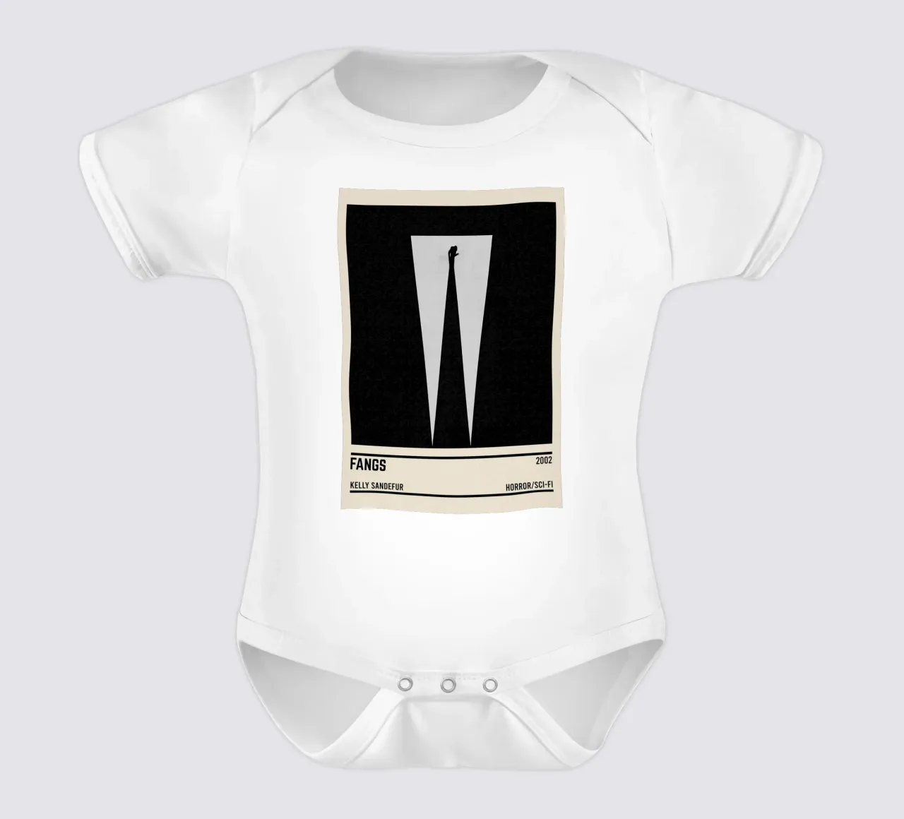 Fangs body neonato maniche corte da TheArtstudio