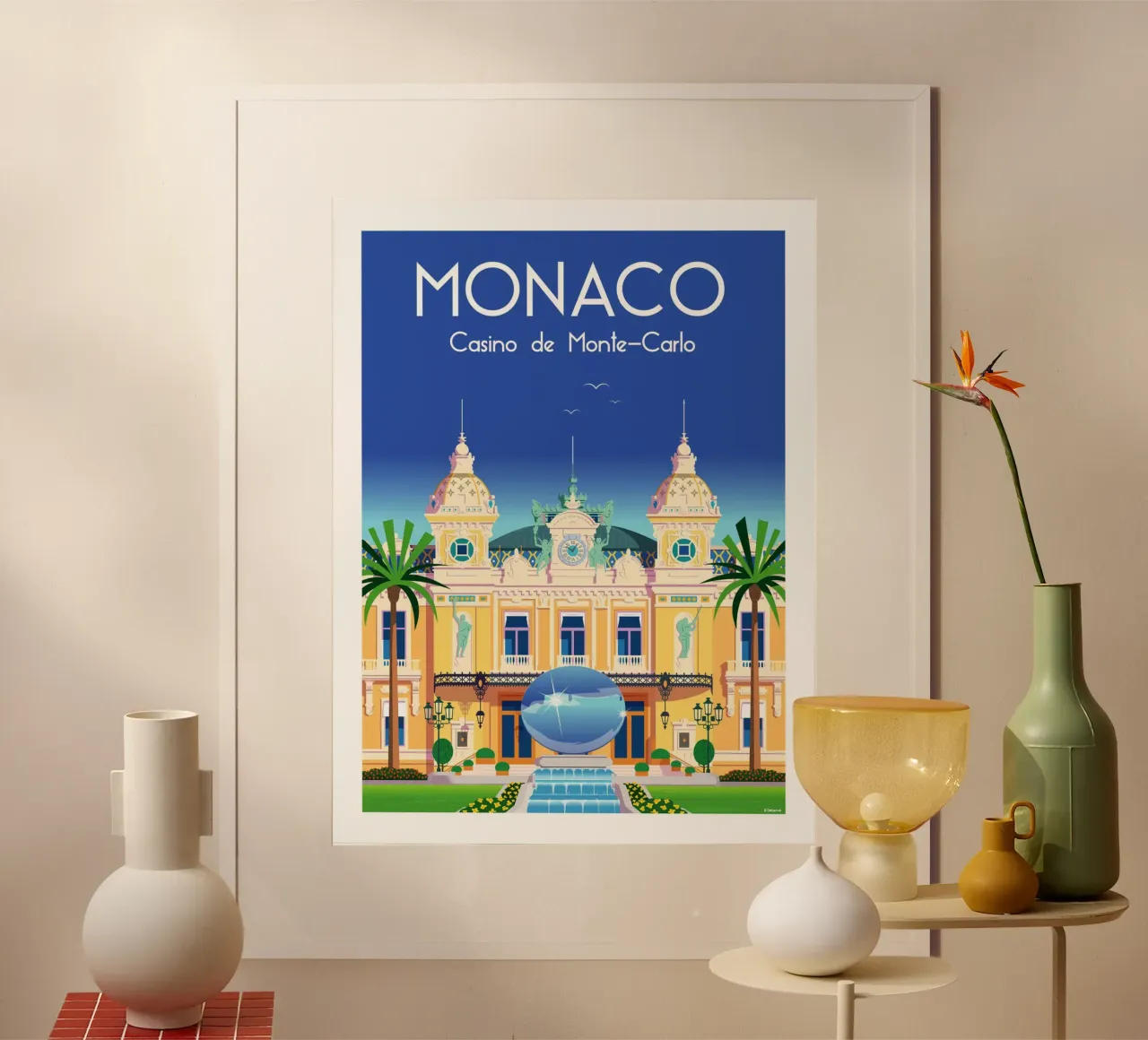 Monaco Casinò di Monte Carlo poster da Raphaël Delerue