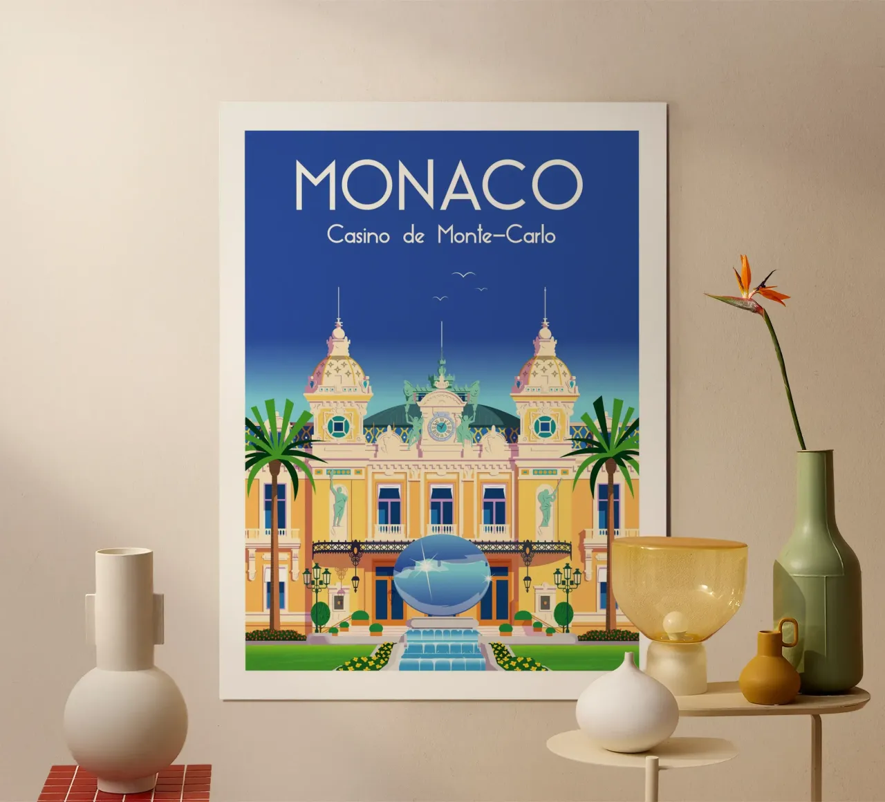Monaco Casinò di Monte Carlo poster da Raphaël Delerue