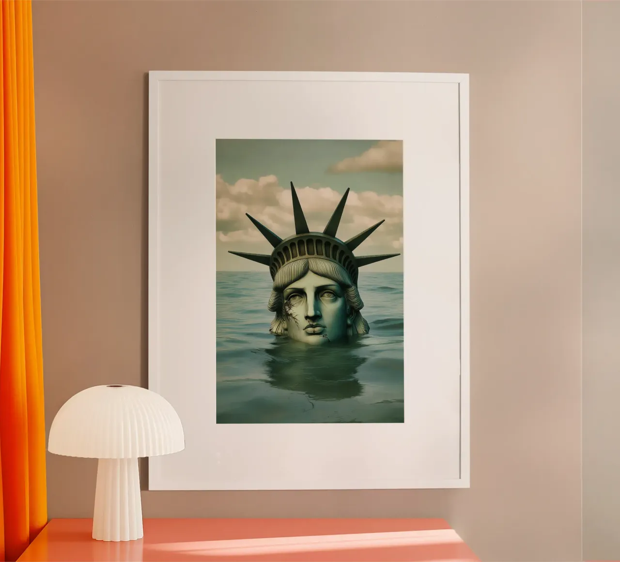 Statua della Libertà in declino | Surrealismo malinconico poster da Autofocus