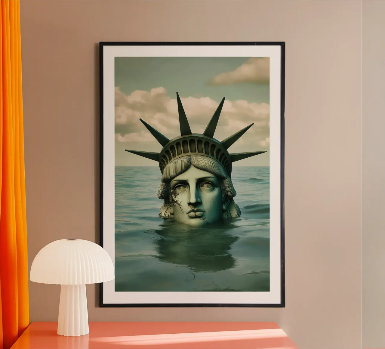 Statua della Libertà in declino | Surrealismo malinconico poster da Autofocus