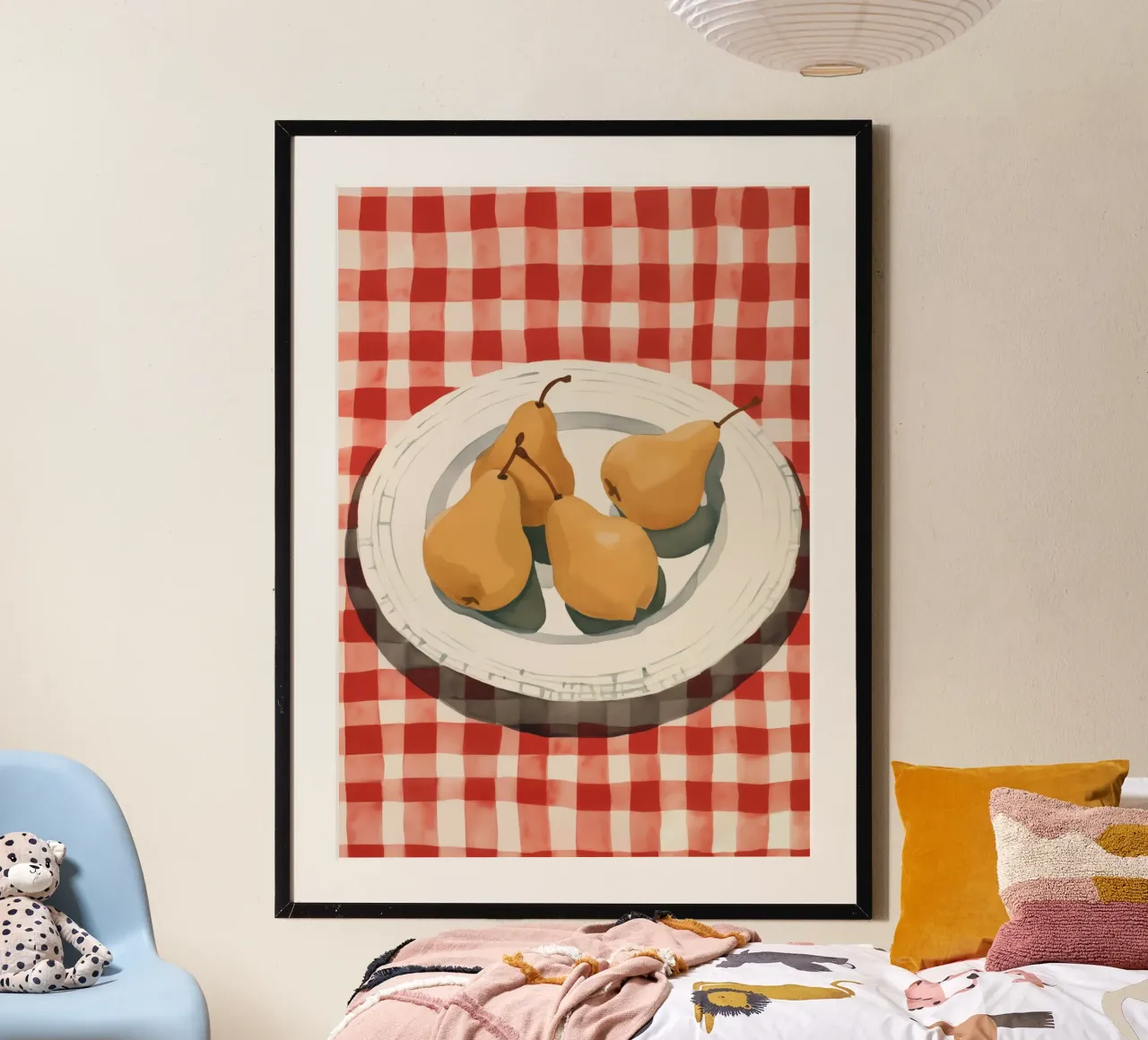 Boho Bella Vita 5 Fruits 3 poster con telaio in alluminio da Boho Print Collection