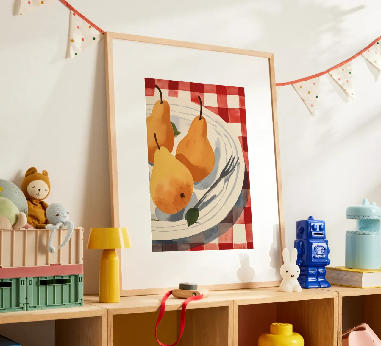 Boho Bella Vita 5 Fruits 4 poster con telaio in plastica da Boho Print Collection