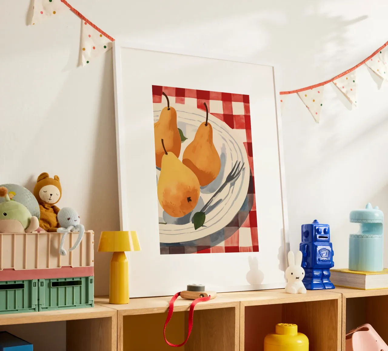Boho Bella Vita 5 Fruits 4 poster con telaio in plastica da Boho Print Collection