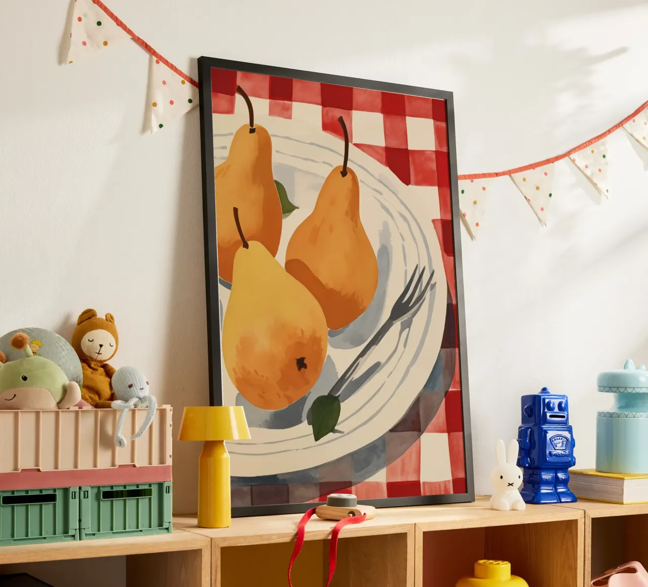 Boho Bella Vita 5 Fruits 4 poster con telaio in plastica da Boho Print Collection