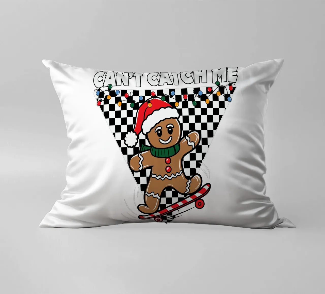 Can't Catch Me decorative cushion by edsonramosart
