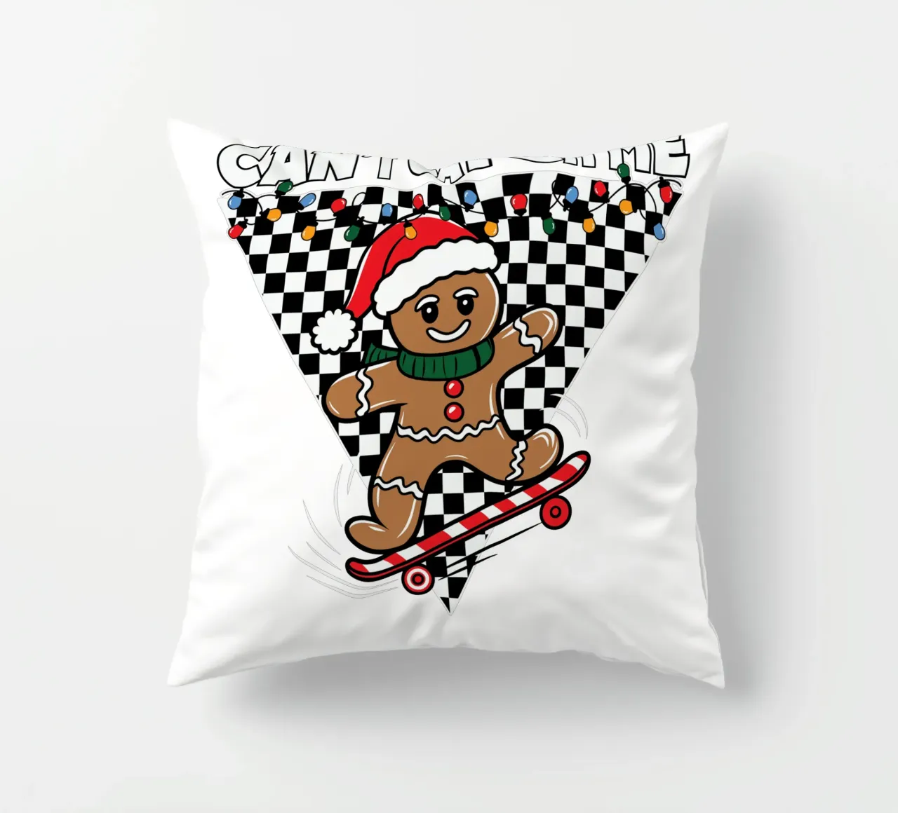 Can't Catch Me decorative cushion by edsonramosart