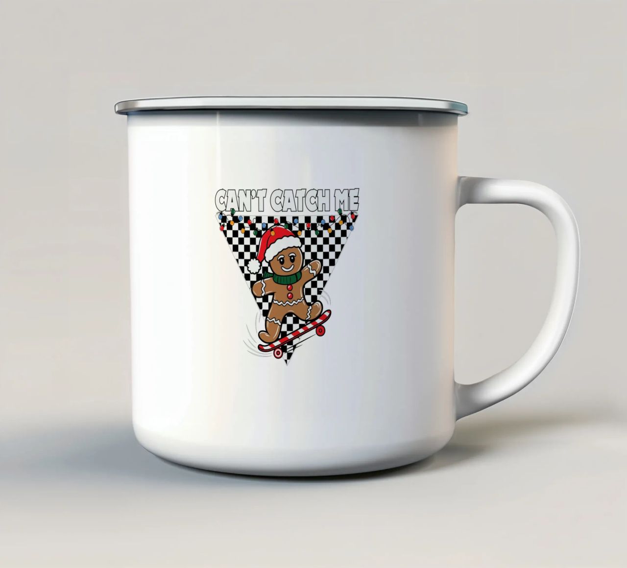 Can't Catch Me tazza in smalto da edsonramosart