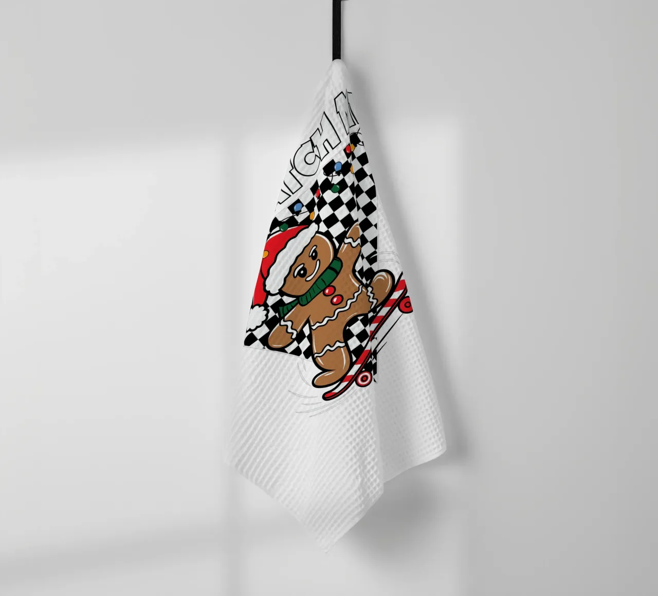 Can't Catch Me paño de cocina de edsonramosart