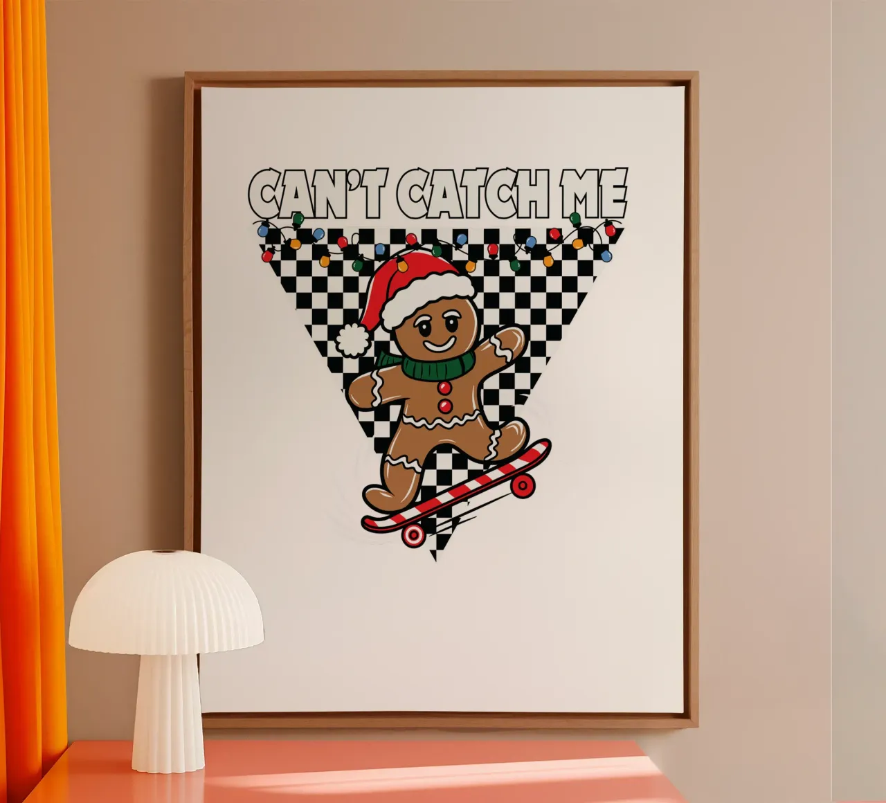 Can't Catch Me tela con Cornice a cassetta da edsonramosart