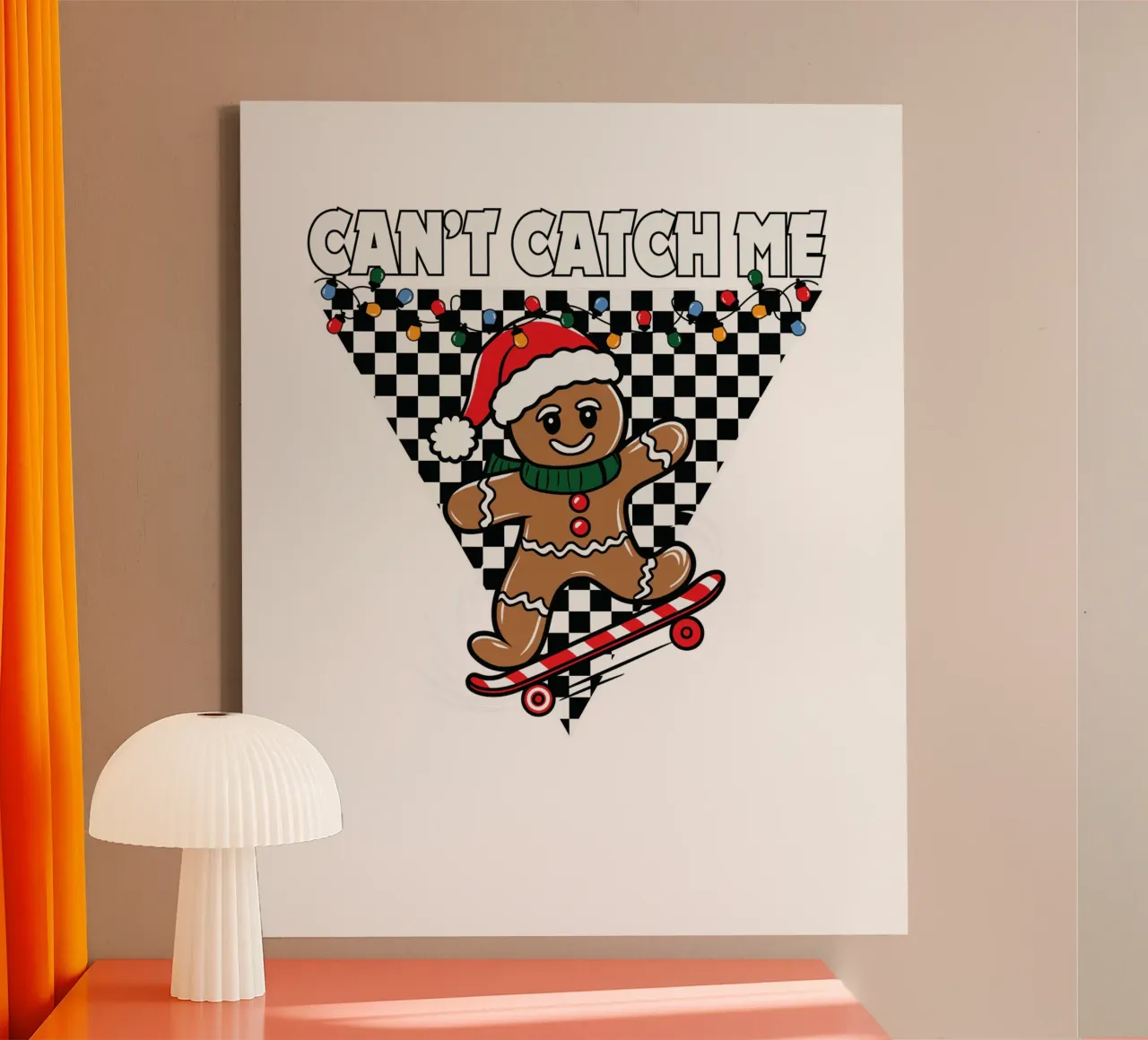 Can't Catch Me tela con Cornice a cassetta da edsonramosart