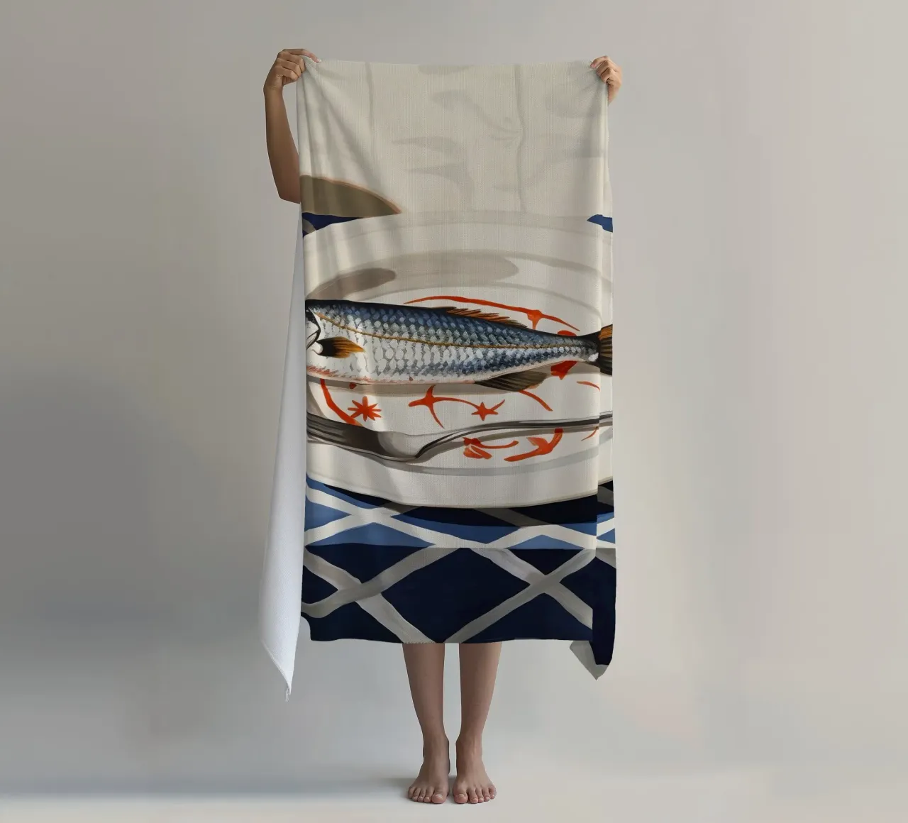 Boho Bella Vita 6 Fish 1 telo mare da Boho Print Collection
