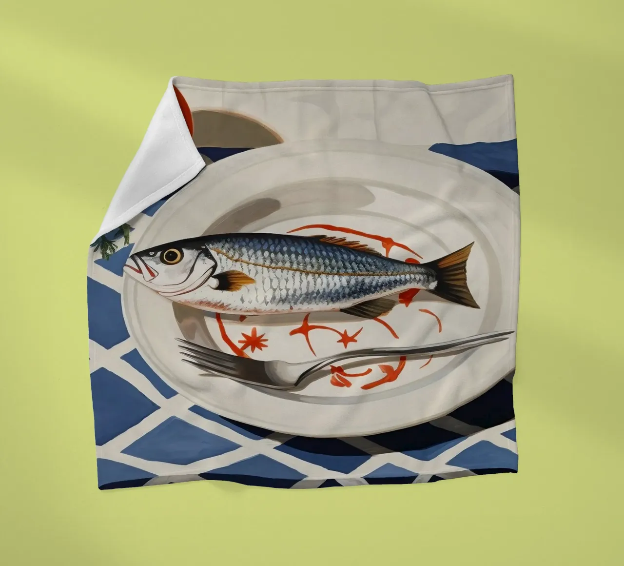 Boho Bella Vita 6 Fish 1 coperta in pile da Boho Print Collection
