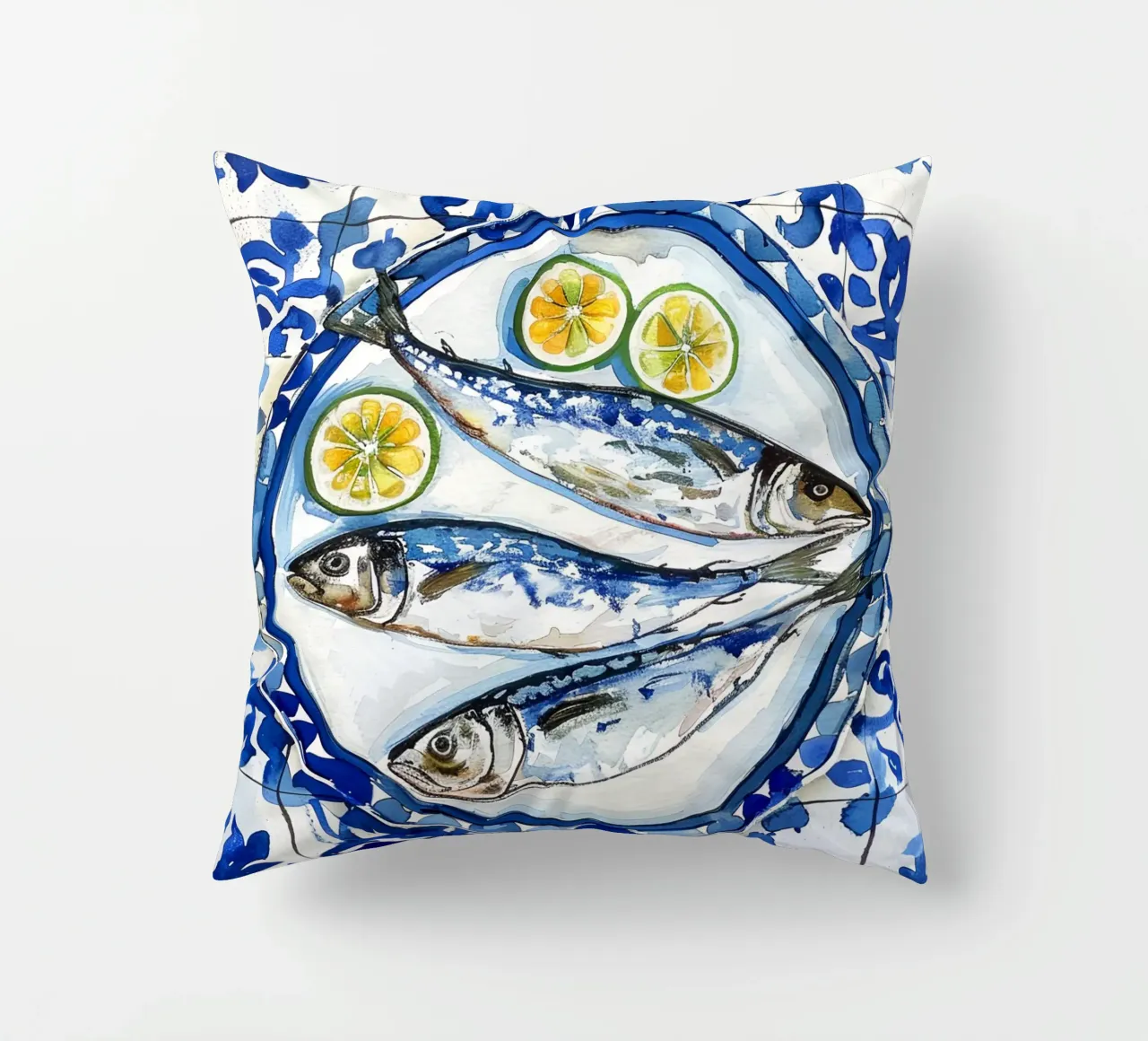 Boho Bella Vita 6 Fish 2 cuscino da Boho Print Collection