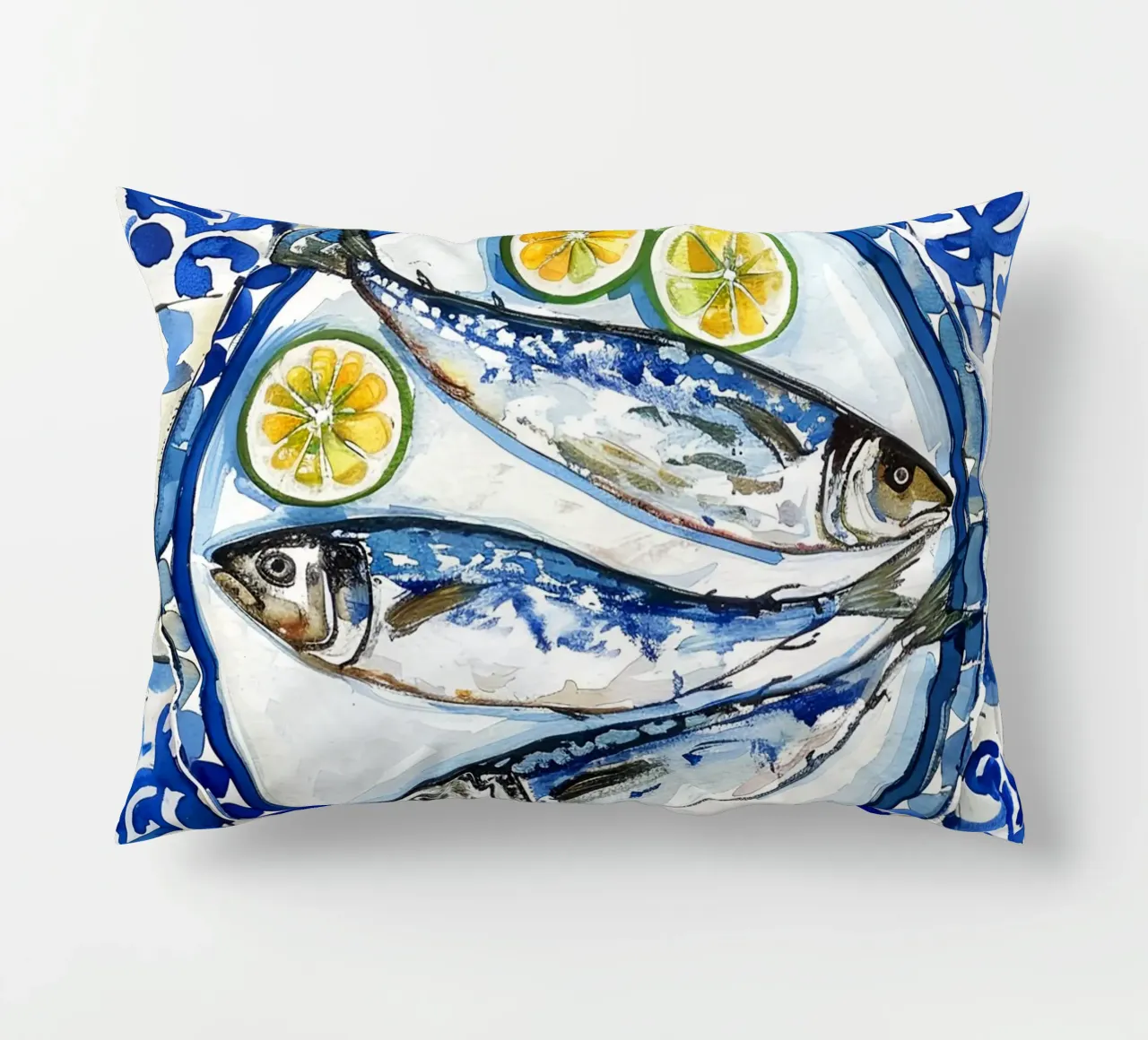Boho Bella Vita 6 Fish 2 cuscino da Boho Print Collection