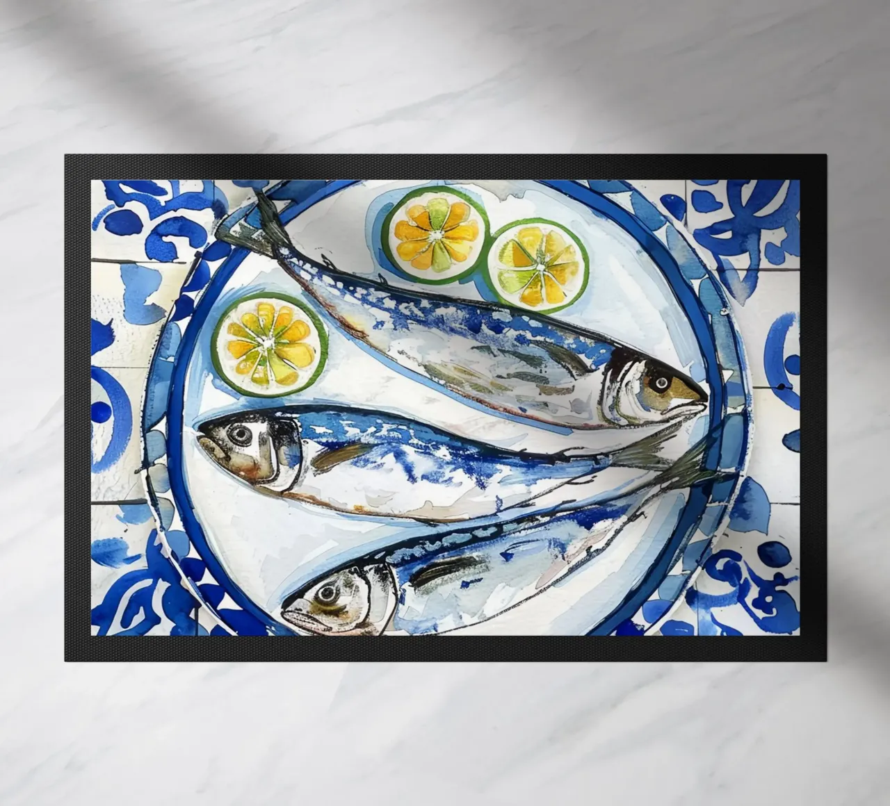 Boho Bella Vita 6 Fish 2 zerbino da Boho Print Collection