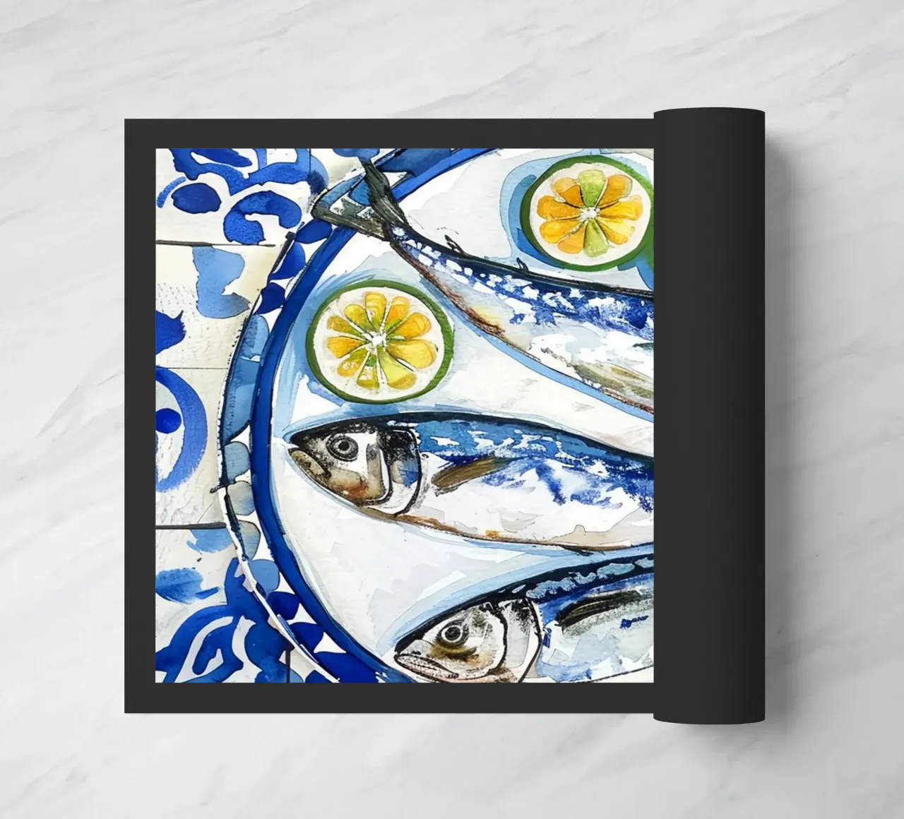 Boho Bella Vita 6 Fish 2 zerbino da Boho Print Collection