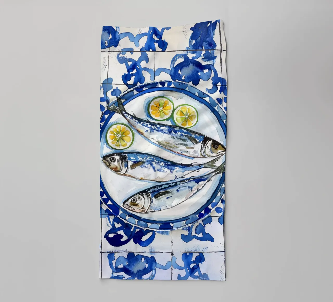 Boho Bella Vita 6 Fish 2 asciugamano da bagno da Boho Print Collection