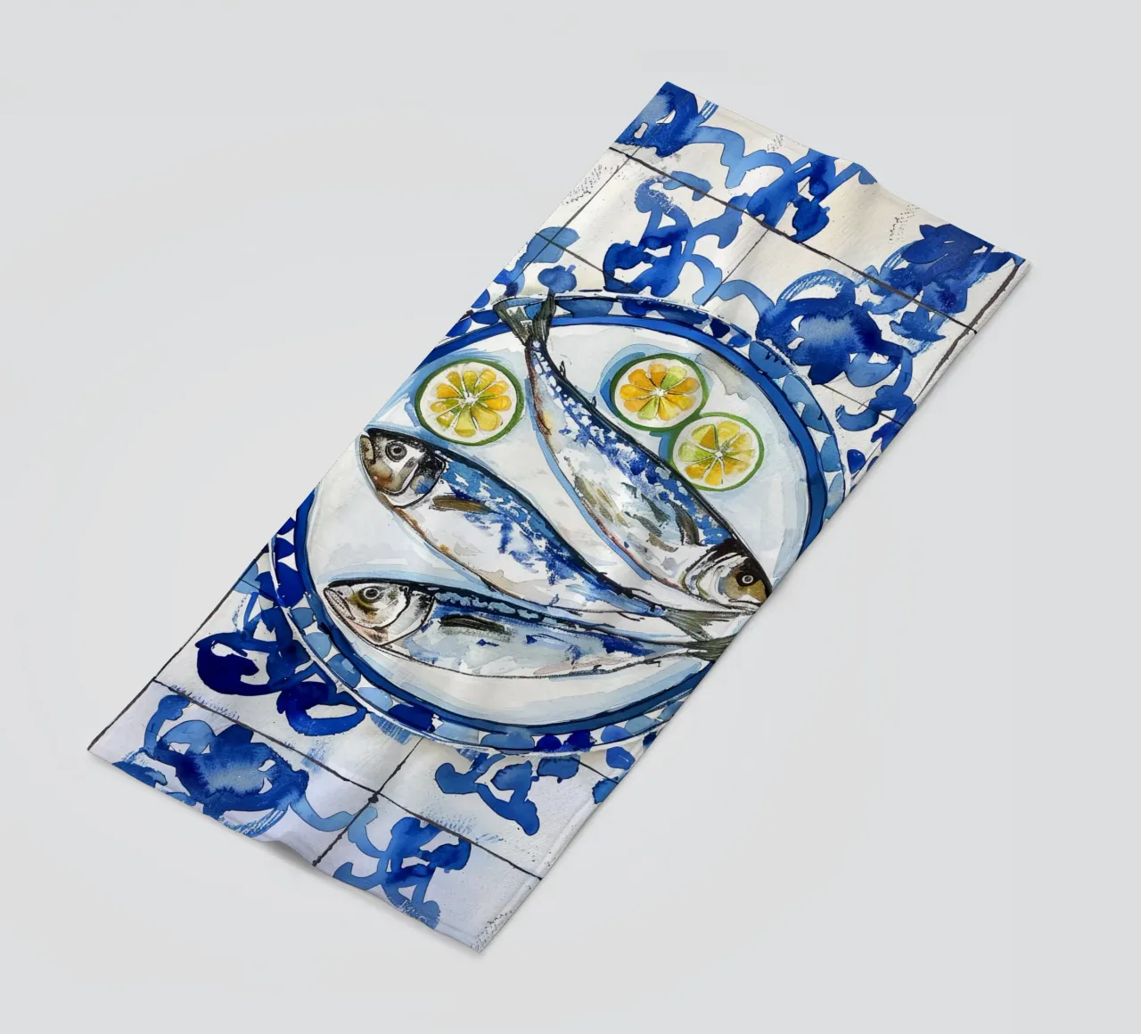 Boho Bella Vita 6 Fish 2 telo mare da Boho Print Collection
