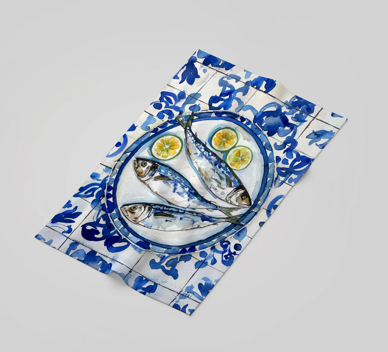Boho Bella Vita 6 Fish 2 telo mare da Boho Print Collection