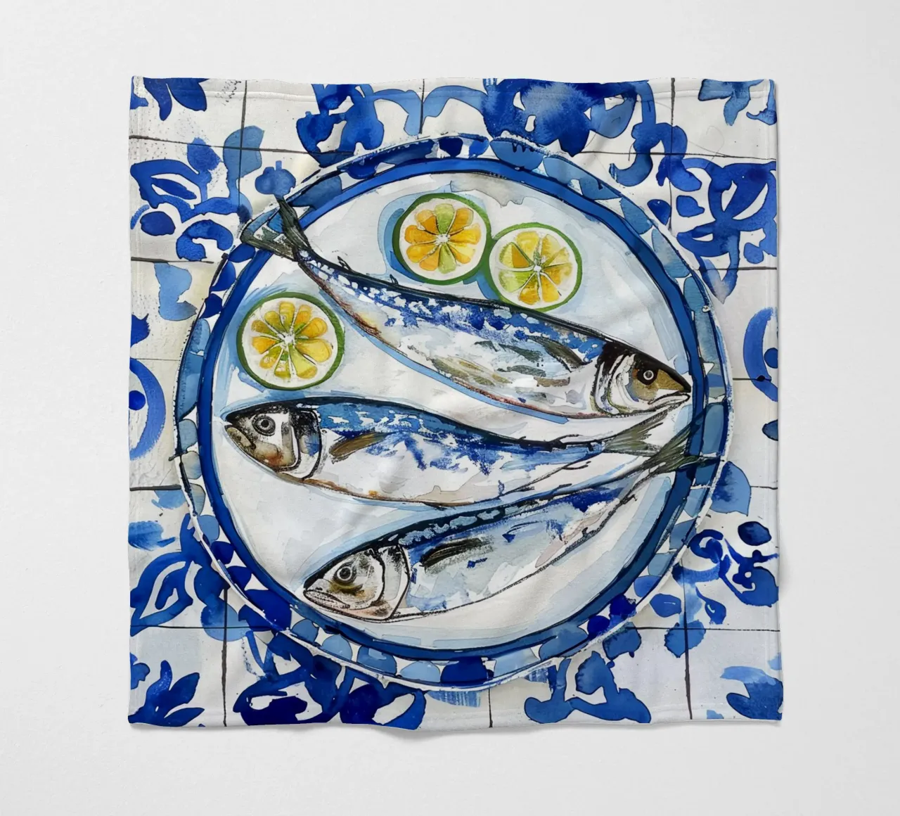 Boho Bella Vita 6 Fish 2 coperta in pile da Boho Print Collection