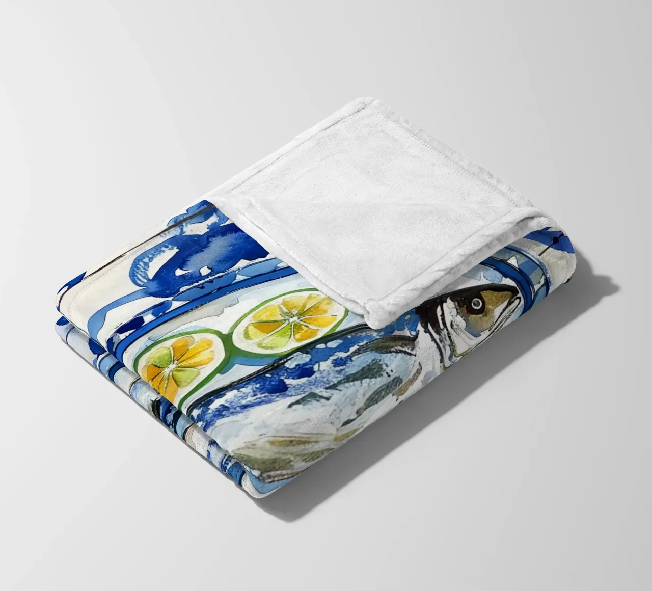 Boho Bella Vita 6 Fish 2 coperta in pile da Boho Print Collection