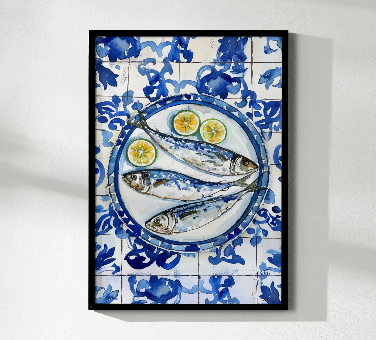 Boho Bella Vita 6 Fish 2 poster con telaio in alluminio da Boho Print Collection