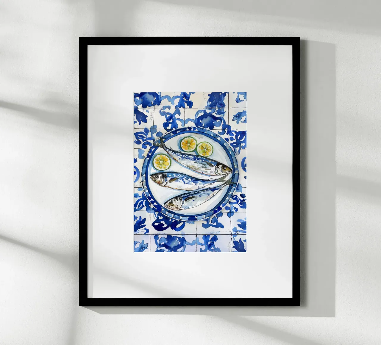 Boho Bella Vita 6 Fish 2 poster con telaio in alluminio da Boho Print Collection