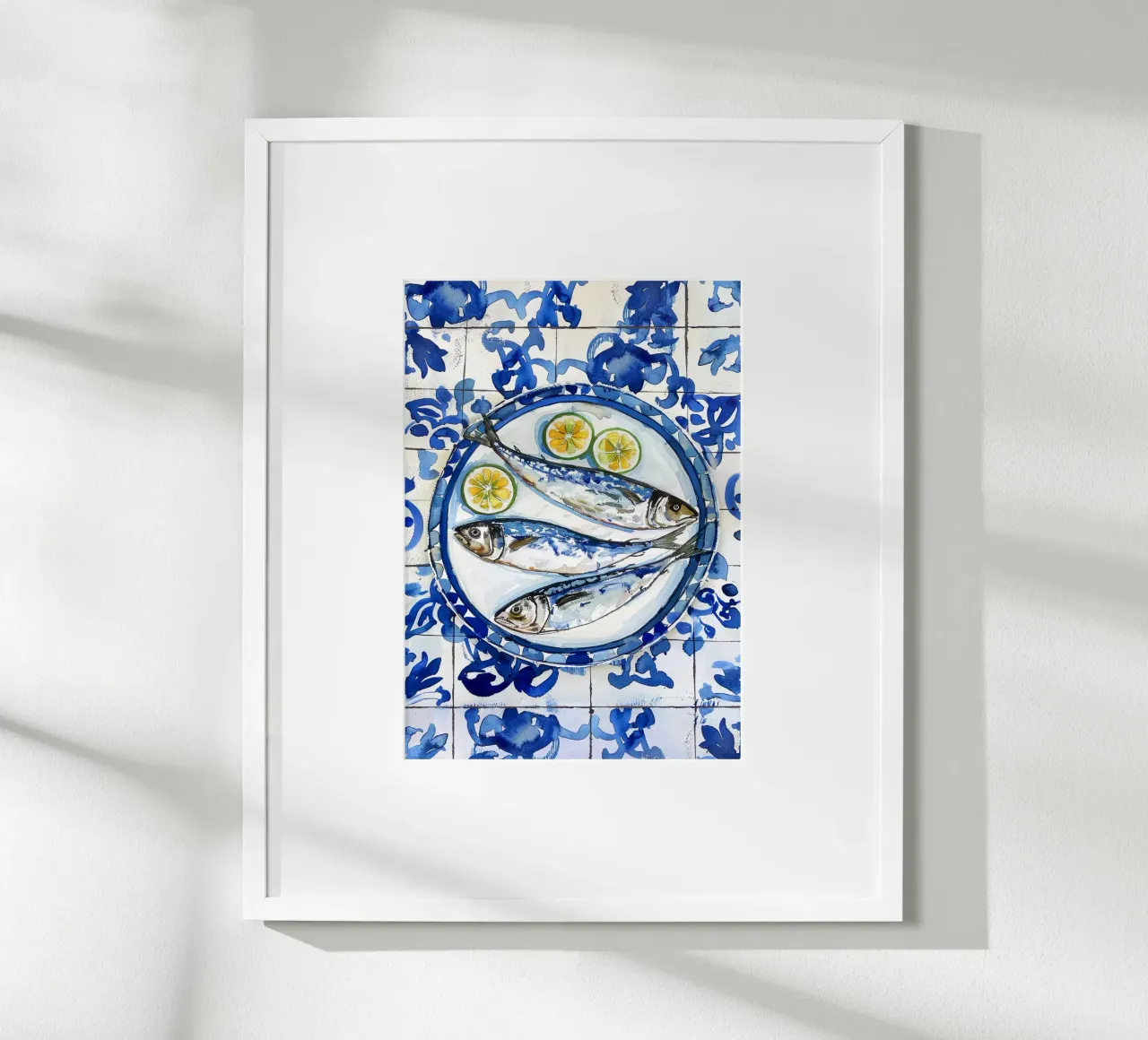 Boho Bella Vita 6 Fish 2 poster con telaio in alluminio da Boho Print Collection