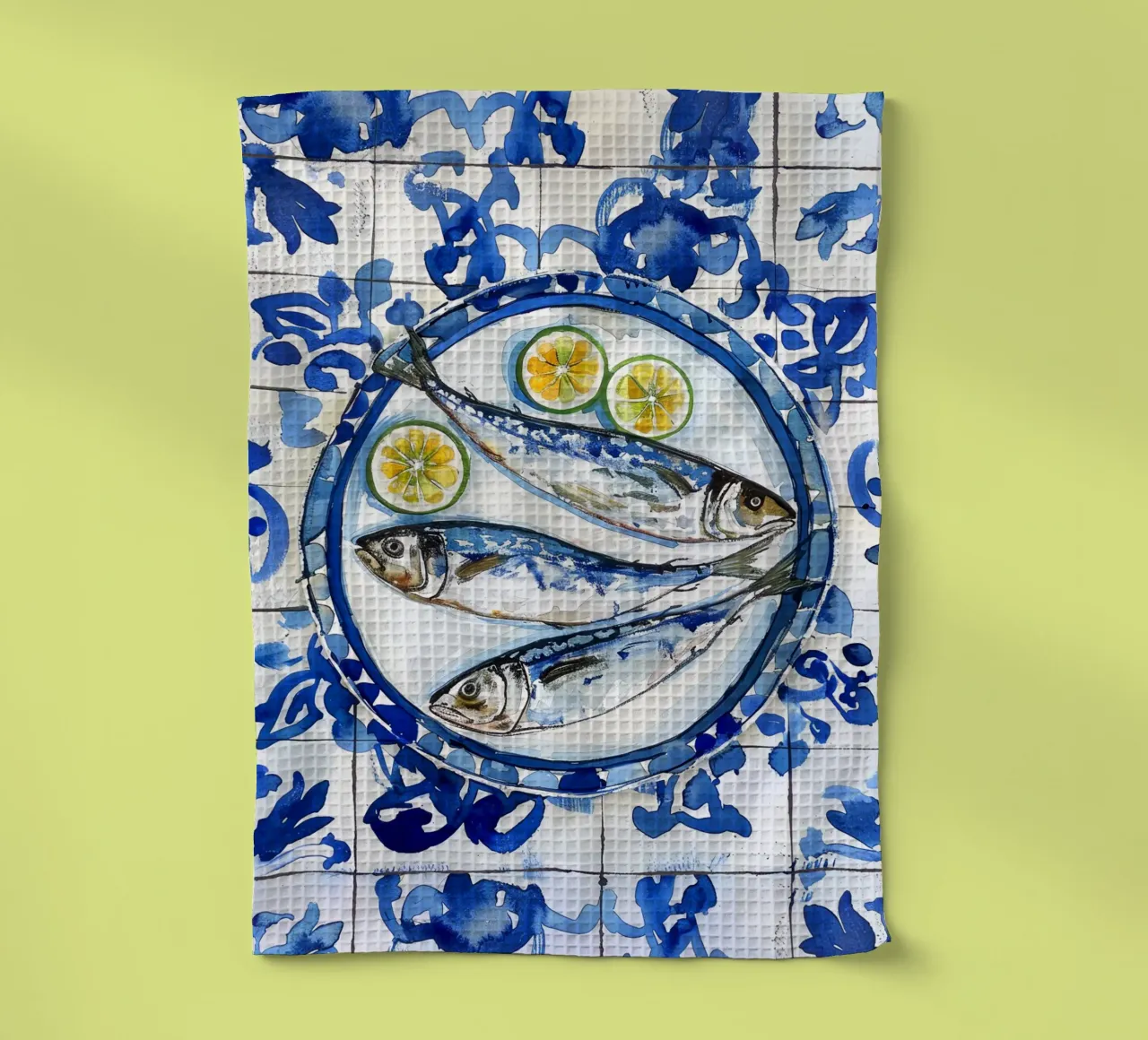 Boho Bella Vita 6 Fish 2 canovaccio da cucina da Boho Print Collection