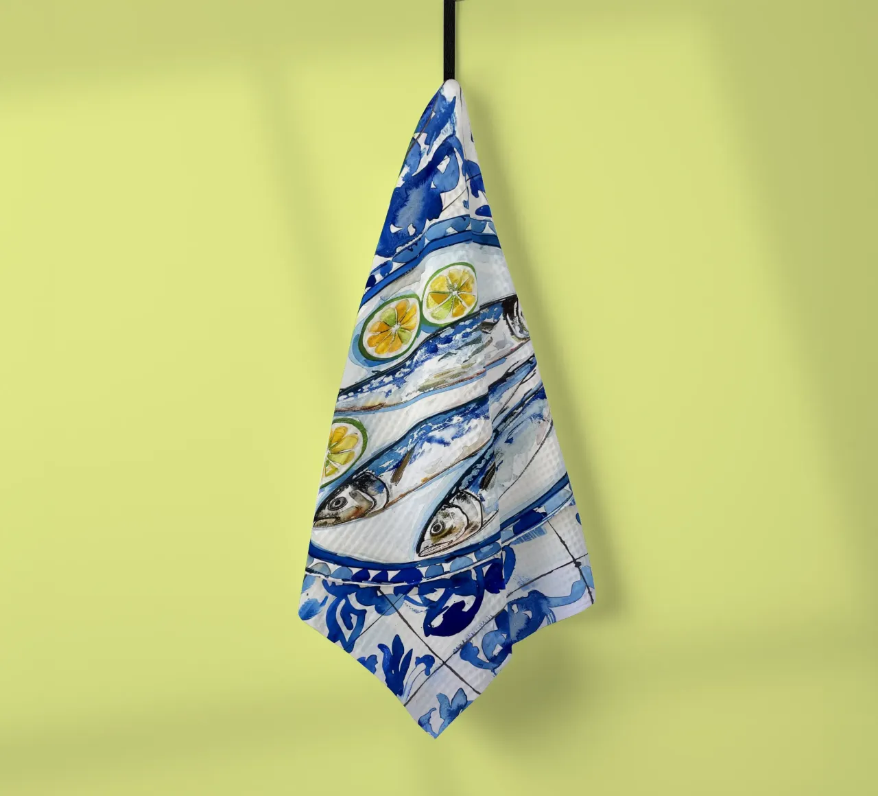 Boho Bella Vita 6 Fish 2 canovaccio da cucina da Boho Print Collection