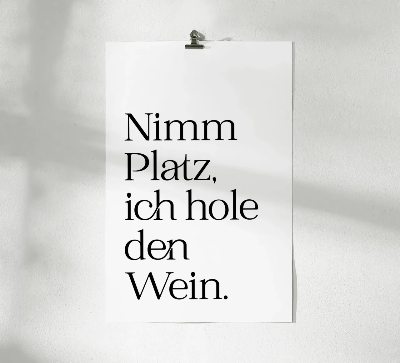 Nimm Platz... poster con telaio in alluminio da Ohkimiko