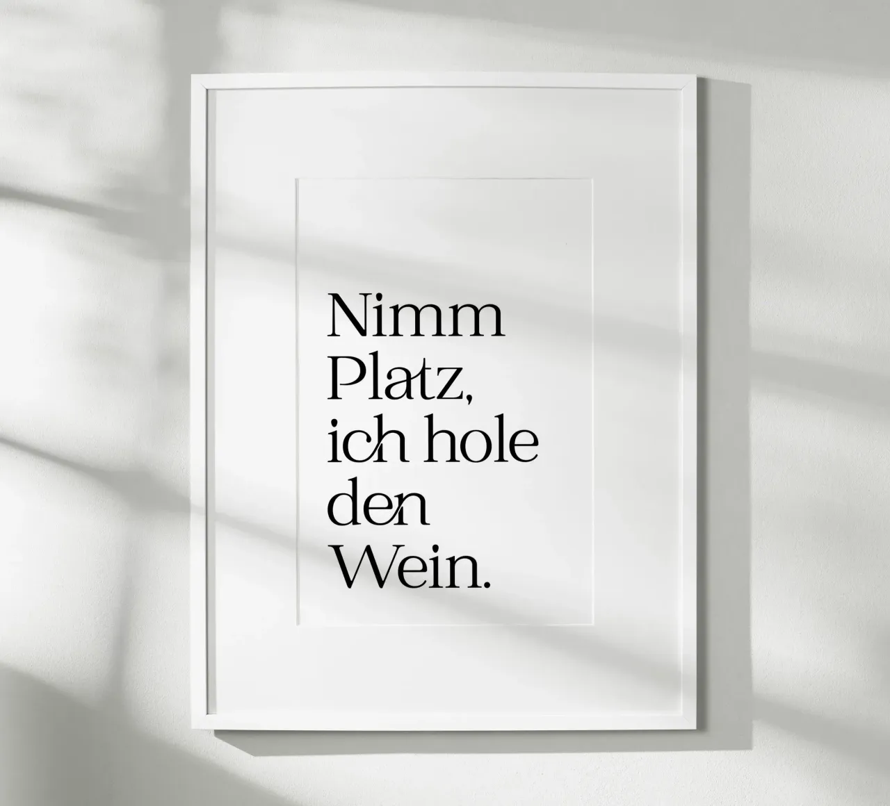 Nimm Platz... poster con telaio in alluminio da Ohkimiko