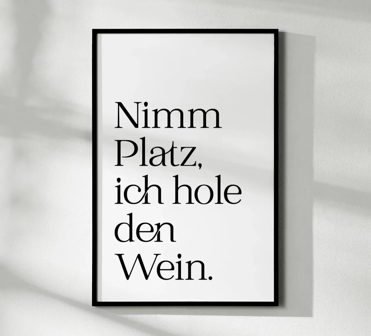 Nimm Platz... poster con telaio in alluminio da Ohkimiko
