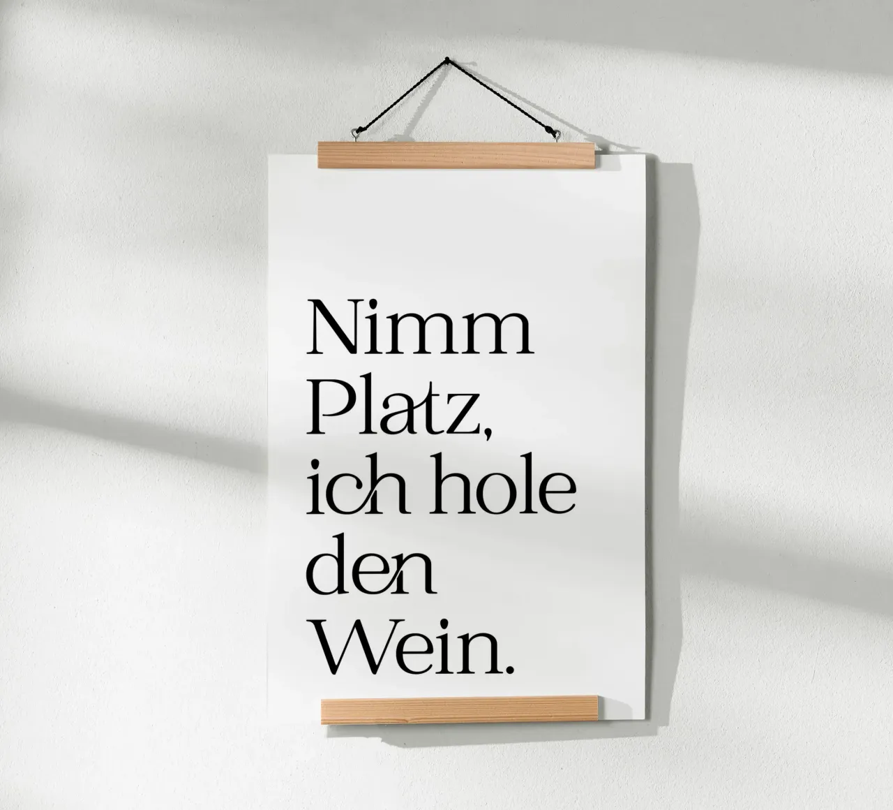 Nimm Platz... poster con telaio in alluminio da Ohkimiko