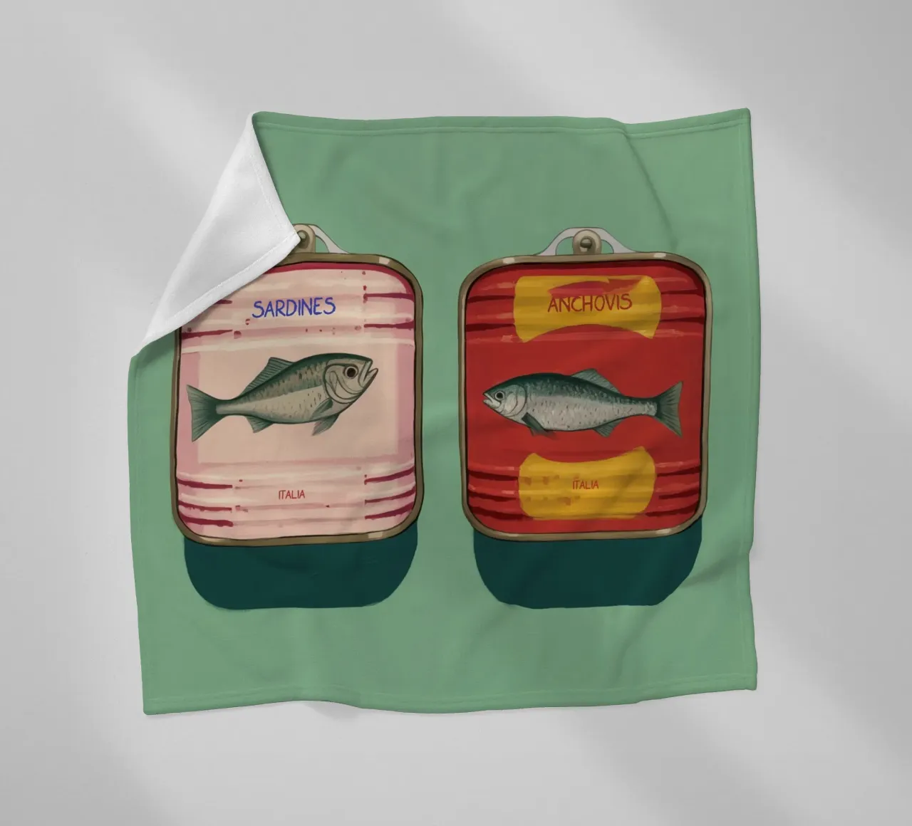 Boho Bella Vita 6 Fish 4 fleece blanket by Boho Print Collection