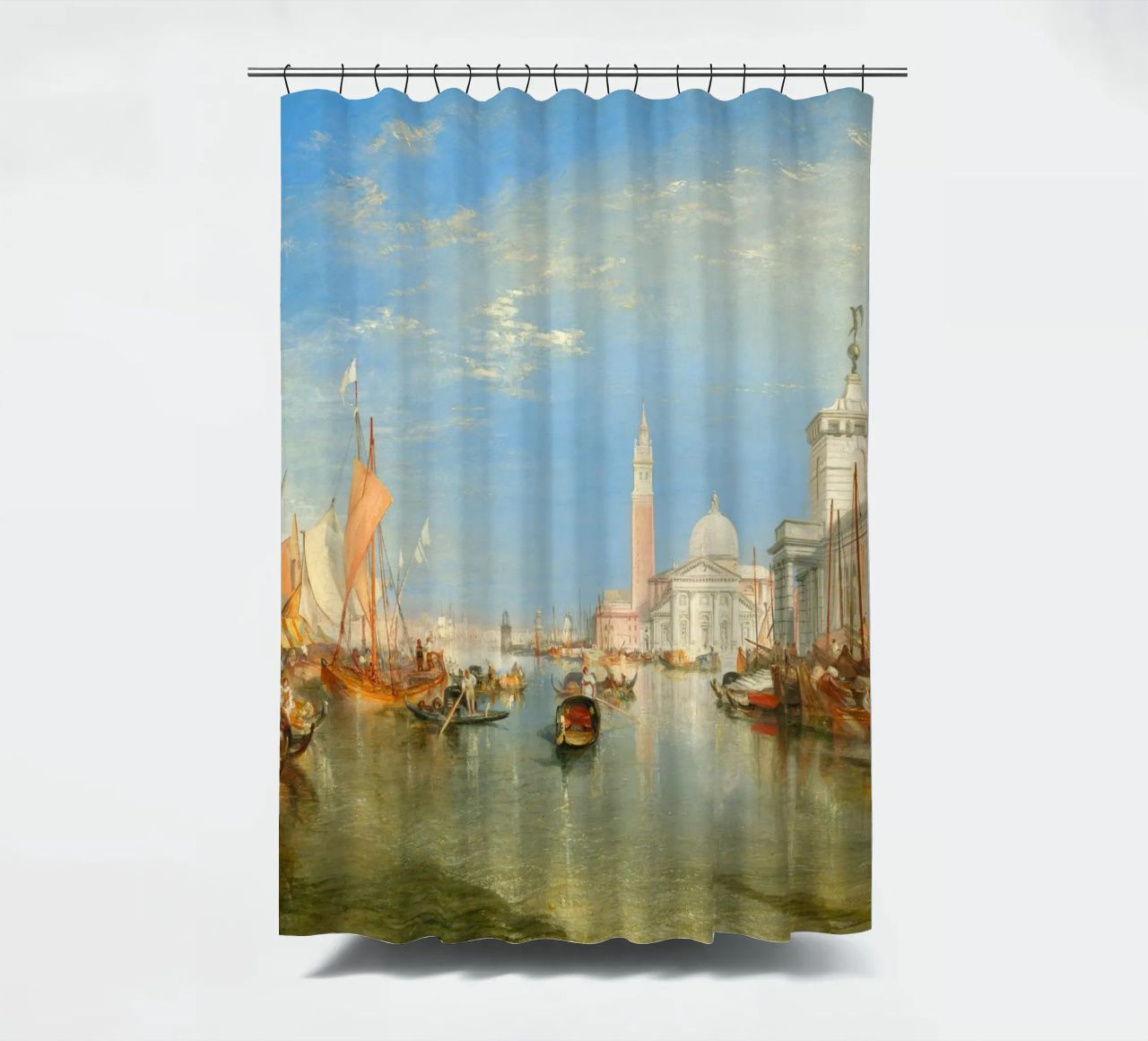 William Turner - Venise : la Dogana et San Giorgio Maggiore rideau de douche de ARTOTHEK